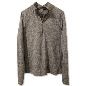 Nike Running Women's Pullover Dri Fit Long Sleeve 1/4 Zip Gray Size M